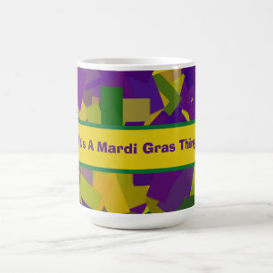 Mardi Gras Blocks Coffee Mug