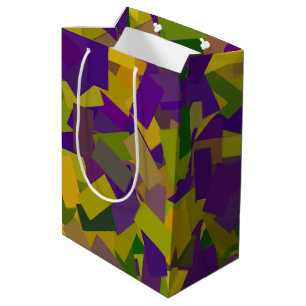 Mardi Gras Blocks Medium Gift Bag