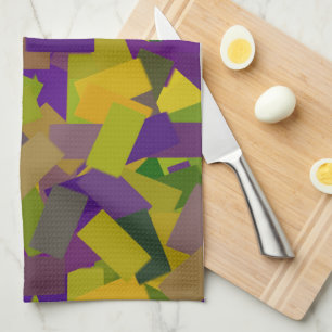 Mardi Gras Blocks Tea Towel