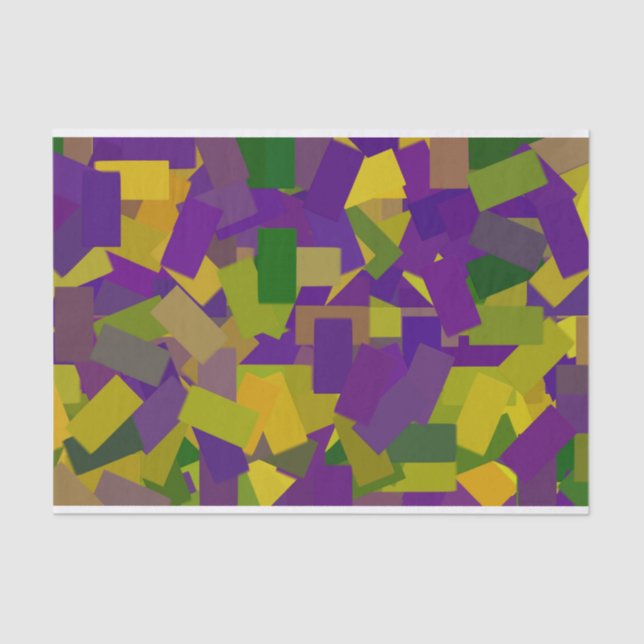 Mardi Gras Blocks Tissue Paper (Front)
