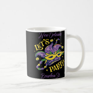 Mardi Gras Bourbon Street New Orleans Souvenir Lou Coffee Mug