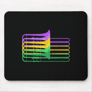 Mardi Gras Br Trombone Marching Orchestra Mouse Pad