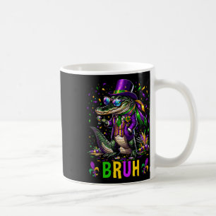 Mardi Gras Bruh Marigator Alligator Mardi Gras Cos Coffee Mug