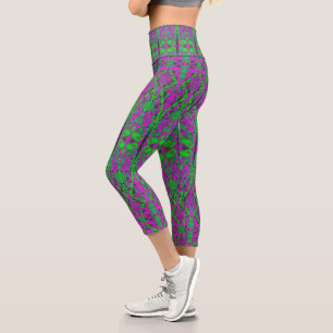 Mardi Gras Capri Leggings