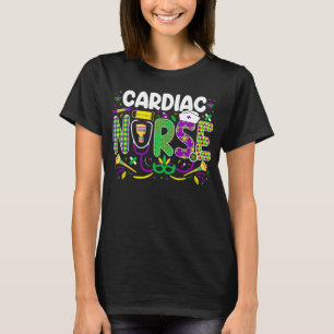 Mardi Gras Cardiac Nurse  celebrations parade part T-Shirt