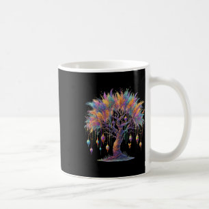 Mardi Gras Carnival Bead-tree Watercolor Festival  Coffee Mug