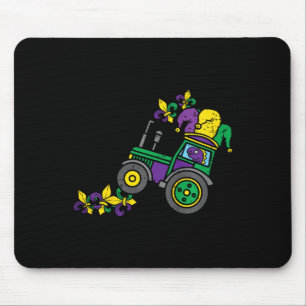 Mardi Gras Carnival Celebration Kids Jester Tracto Mouse Pad