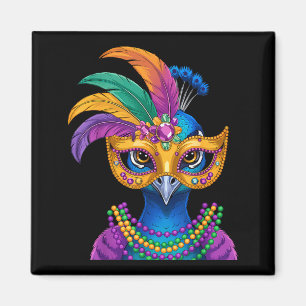 Mardi Gras Carnival Costume New Orleans Magnet