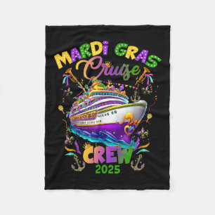 Mardi Gras Carnival Cruise 2025 Cruising Mask Ship Fleece Blanket