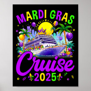 Mardi Gras Carnival Cruise 2025 Family Cruising  Poster