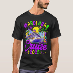 Mardi Gras Carnival Cruise 2025 Family Cruising  T-Shirt