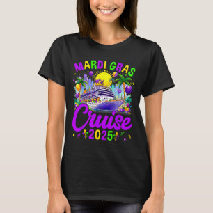 Mardi Gras Carnival Cruise 2025 Family Cruising  T-Shirt