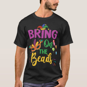 Mardi Gras Carnival Festival Beads New Orleans Sou T-Shirt