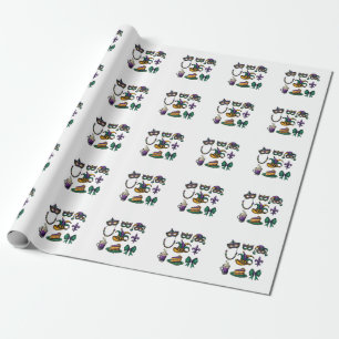 Mardi Gras Carnival Festival New orlean Wrapping Paper