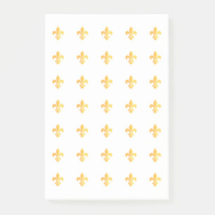 Mardi Gras Carnival Harlequin Gold  Fleur de Lis Post-it Notes