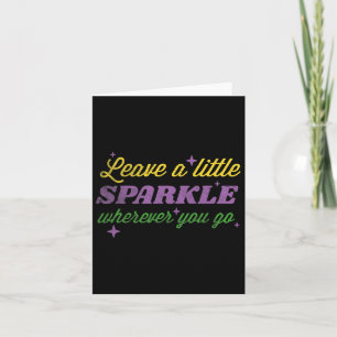 Mardi Gras Carnival Leave A Little Sparkle Whereve Card