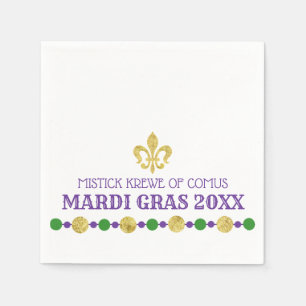 Mardi Gras Carnival Masquerade Napkin