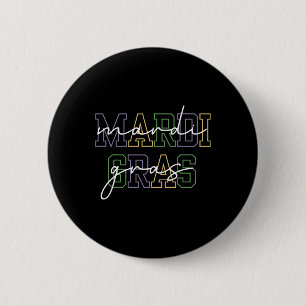 Mardi Gras Carnival New Orleans For Women  6 Cm Round Badge