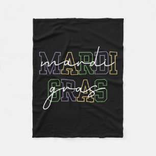 Mardi Gras Carnival New Orleans For Women Fleece Blanket