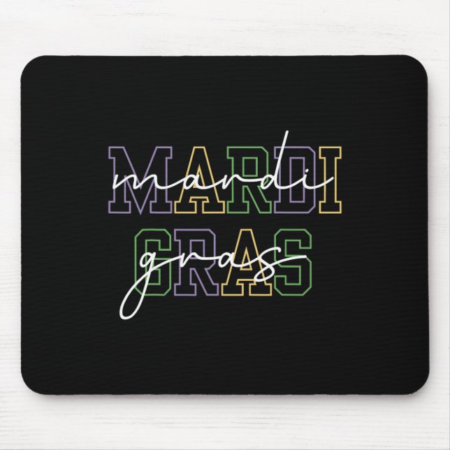 Mardi Gras Carnival New Orleans For Women  Mouse Pad (Front)