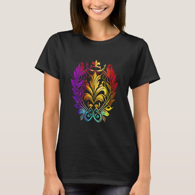 Mardi Gras Carnival parade with beads party and ma T-Shirt (Front)