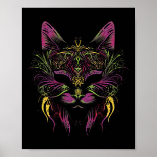 Mardi Gras Cat Mardi Gras Louisiana Carnival New O Poster