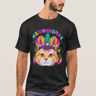 Mardi Gras Cat Meowdigras Kids Teen Girls Parade C T-Shirt