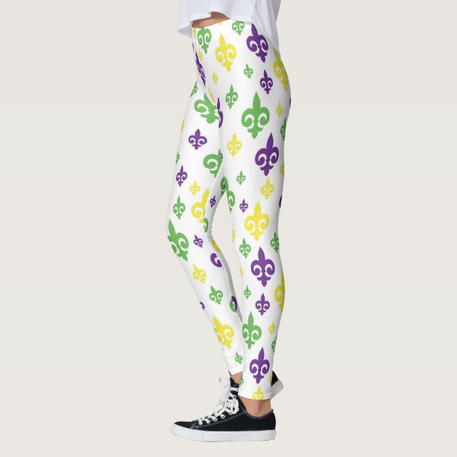 Mardi Gras Celebration Leggings (Left)