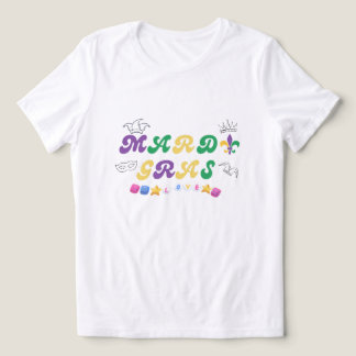 Mardi Gras Celebration love Tri-Blend Shirt