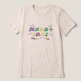 Mardi Gras Celebration love Tri-Blend Shirt
