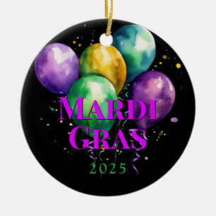 Mardi Gras  Ceramic Ornament