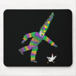 Mardi Gras Chicken Jester Farming Animal Fat Tuesd Mouse Pad