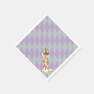 Mardi Gras Chinese Crested Napkin