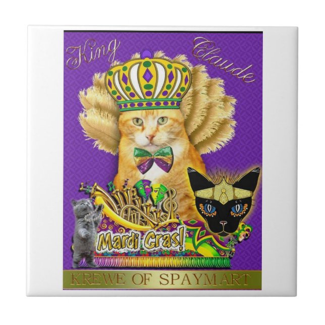 Mardi Gras Claude Tile (Front)