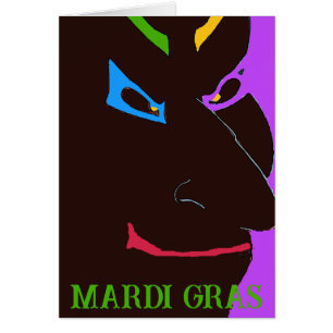 Mardi Gras Clown Face, add text,