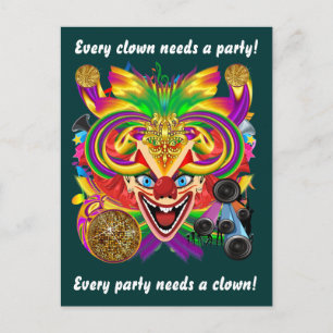 Mardi Gras Clown View Notes please