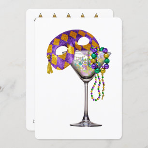 Mardi Gras - Cocktail Party Invitation