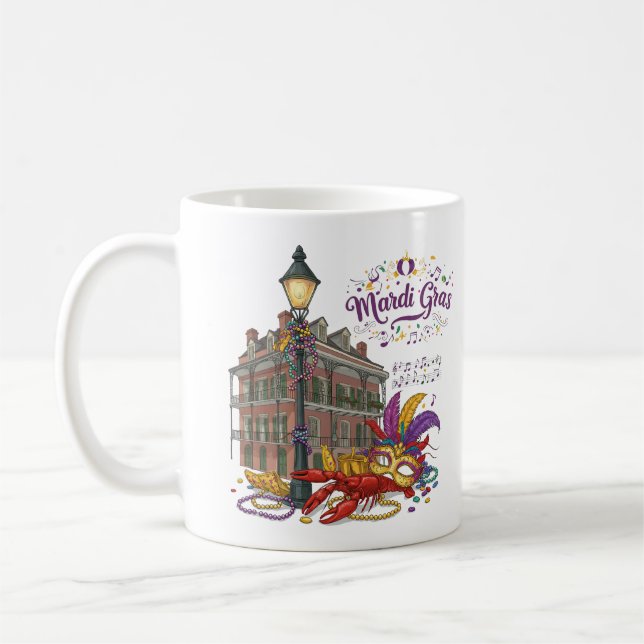 Mardi Gras Coffee Mug (Left)