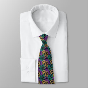 Mardi Gras Color Pattern Tie