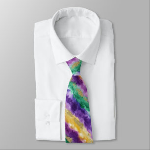 Mardi Gras Color Pattern Tie