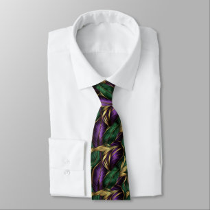Mardi Gras Color Pattern Tie