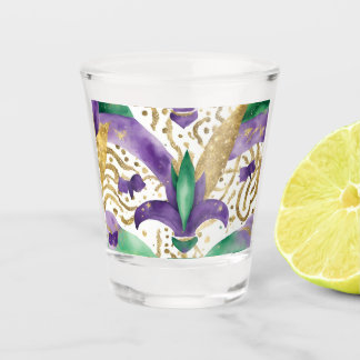 Mardi gras colours Cooler Shot Glass