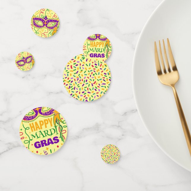 mardi gras confetti (Group)