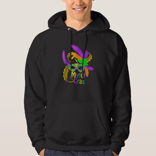 Mardi Gras Cool Pancake Tuesday Holiday Funny Gift Hoodie (Front)