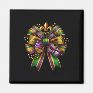 Mardi Gras Coquette Bow 1 Magnet