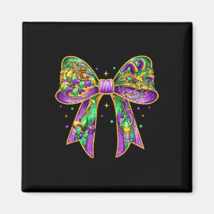 Mardi Gras Coquette Bow Fat Tuesday New Orleans Wo Magnet