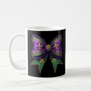 Mardi Gras Coquette Bow Festive Elegance Carnival Coffee Mug