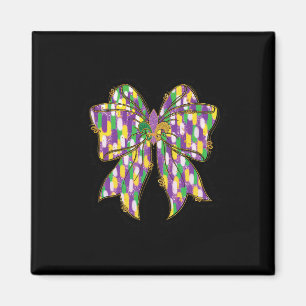 Mardi Gras Coquette Bow Louisiana Festival Women G Magnet
