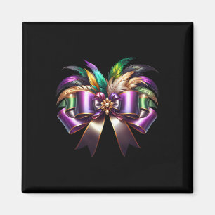 Mardi Gras Coquette Bow New Orleans Coquette Bow M Magnet