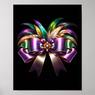 Mardi Gras Coquette Bow New Orleans Coquette Bow M Poster